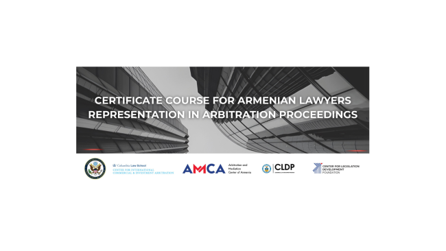 40 HOURS CERTIFICATE COURSE FOR ARMENIAN LAYWERS